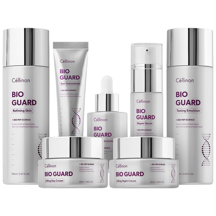 셀트리온 셀린온 바이오가드 리프팅 스킨케어 7종 기초화장품세트 쇼핑백포함  흡수력, 피부탄력, 피부결정돈, 유수분밸런스조절, 안티에이징