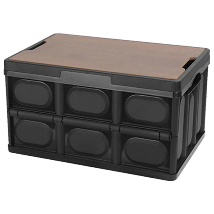 오토핏 접이식 우드 수납함 폴딩박스 리빙박스 대용량 차박 수납박스 트렁크 정리함