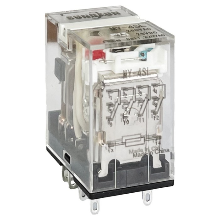 14핀 릴레이 파워릴레이 소켓 relay 성은전자 MY4SL, 1개