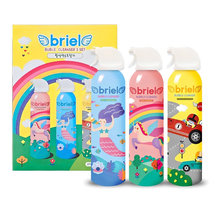 디보트브리엘 버블 클렌저 3종 세트 복숭아향  베리향  망고향, 600ml, 1세트