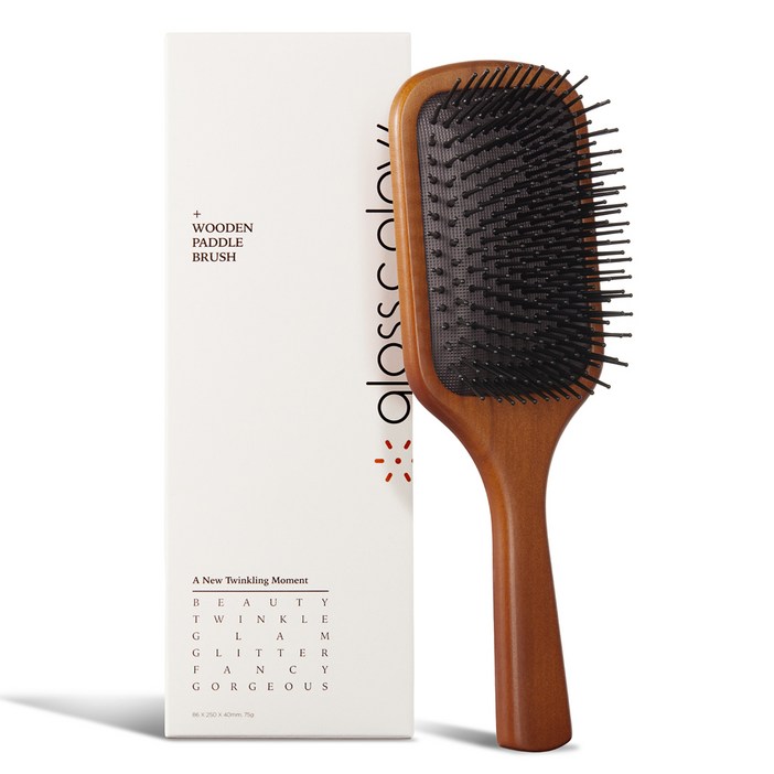 글로스앤글로우 퀵스타일 우든 패들 브러쉬