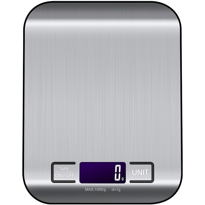 홈플래닛 스테인레스 디지털 백라이팅 주방저울 1kg