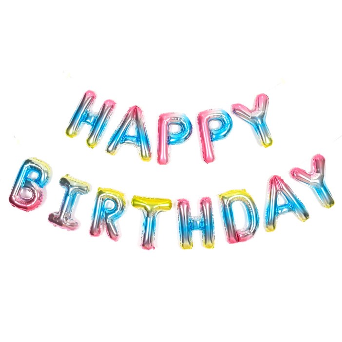 조이파티 HAPPY BIRTHDAY 은박풍선 세트