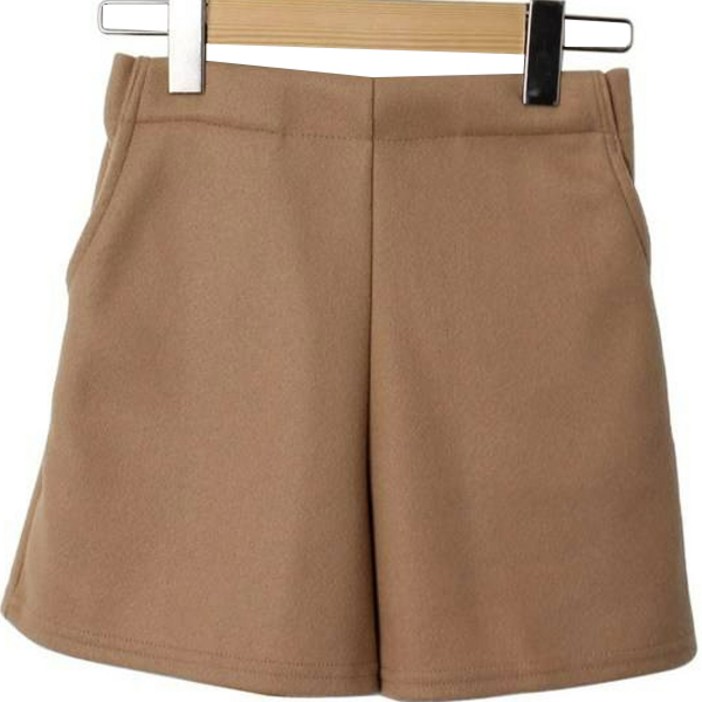여성용 아렐던 뒷밴딩 모직 소프트 숏 팬츠 cppt11122k2b