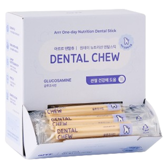 아르르 강아지 NEW 덴탈츄 껌 40p, 글루코사민, 560g, 1개 아르르 강아지 NEW 덴탈츄 껌 40p, 글루코사민, 560g, 1개