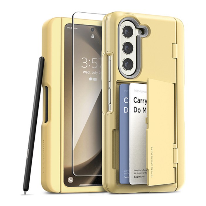 베루스 모던 고 펜커버 자동 힌지 보호 S펜 카드 수납 휴대폰 케이스  필름 세트