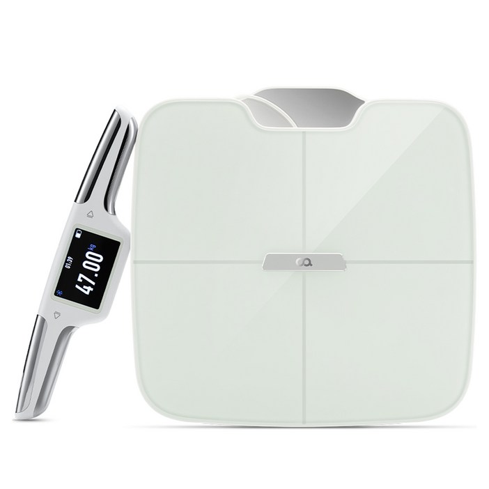 오아 그립인 스마트 체중계 가정용 체지방 디지털 체성분 측정기, OSCA001WH, 화이트, 1개