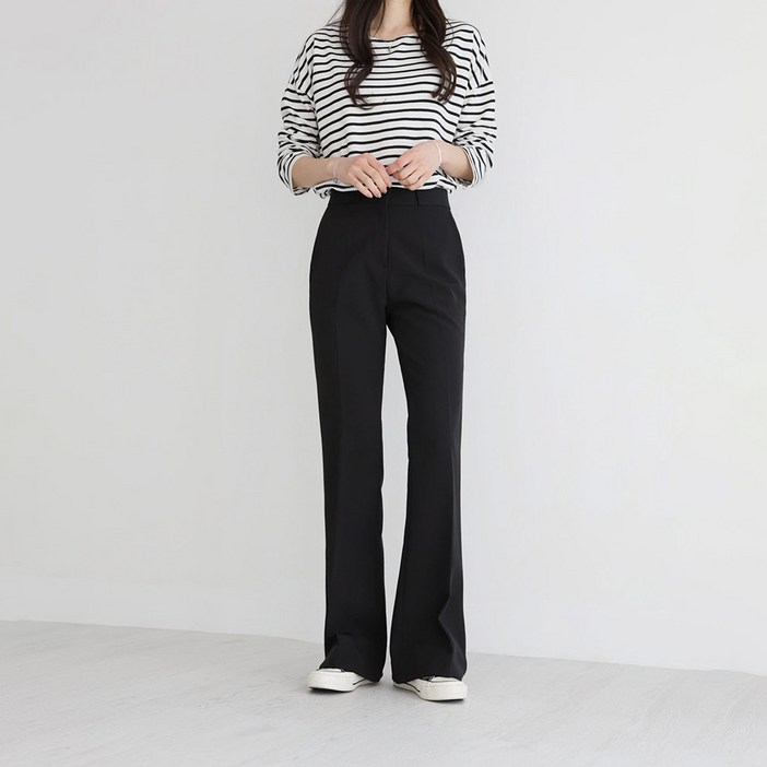 앤드스타일 여성용 스판 부츠컷 슬랙스 264347 롱