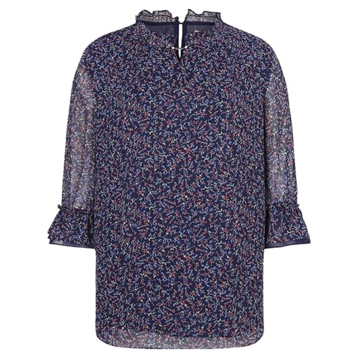 크로커다일레이디 잔꽃무늬 쉬폰블라우스 CLCMBL129