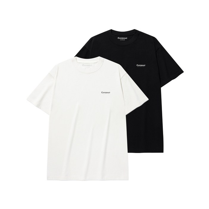 커버낫 남녀공용 쿨 코튼 티셔츠 2p CO2602STC1