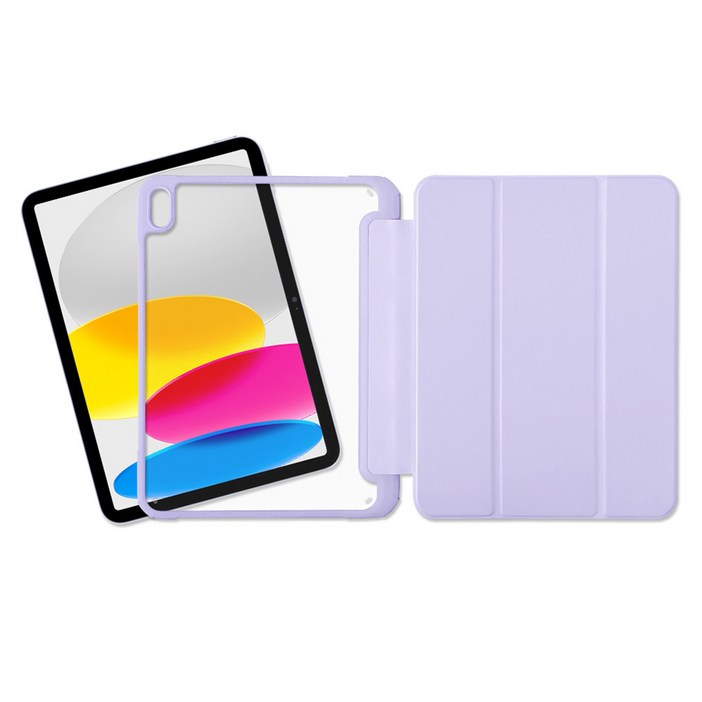 라이노핏 클리어 쉴드 플러스 태블릿 케이스, 페일 라벤더, 1개