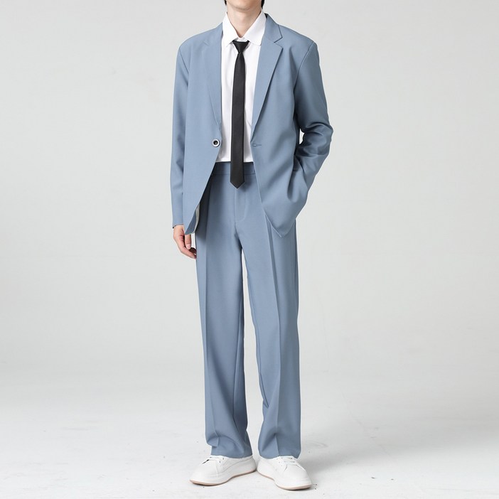 인피어스 남성용 액손 비즈니스 자켓 + 바지 셋업