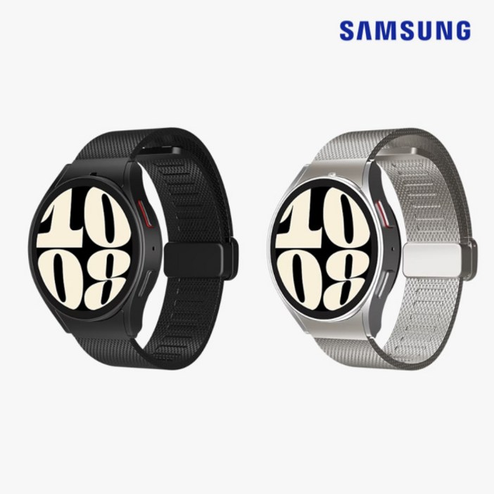 삼성 정품 갤럭시 워치6 44mm 밀레니즈 스트랩 GPTYR940SAA, 실버