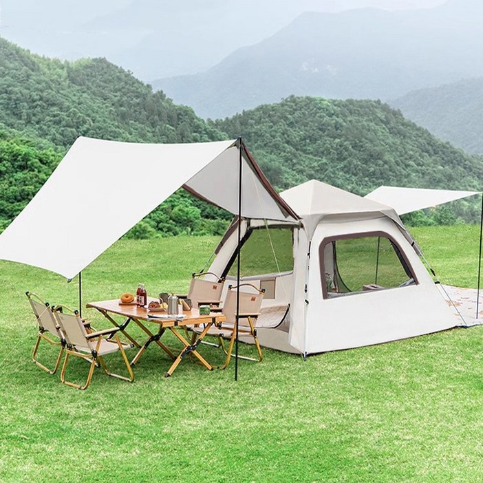 혜신 에어 캠핑 방수 그늘막 타프세트 원터치 자동 텐트 대형