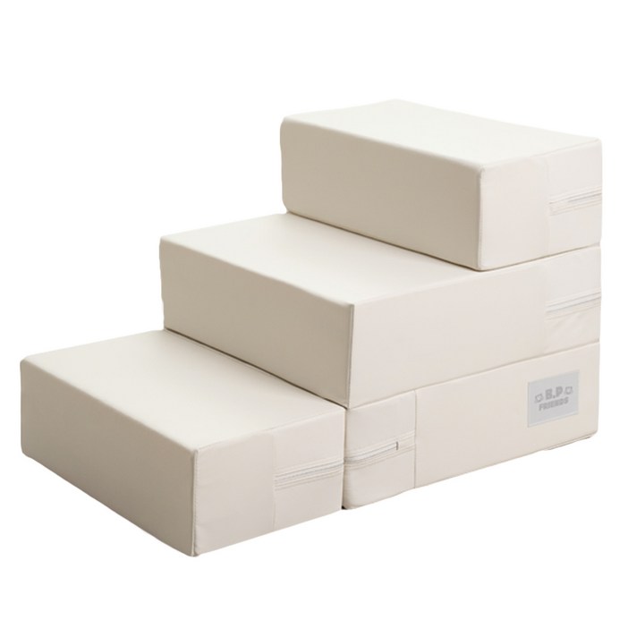 3단,2단 좌우 변형, 쉼터까지 우리 아이 관절 건강을 위한 논슬립 듀얼 펫 스텝 비피프렌즈, 논슬립 그레이 L사이즈 UP, 1개