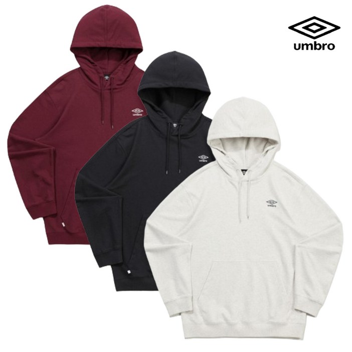 [엄브로] 25SF 매장판 남녀공용 티셔츠 에센셜 스몰로고 후드티셔츠 UQ323CHD92