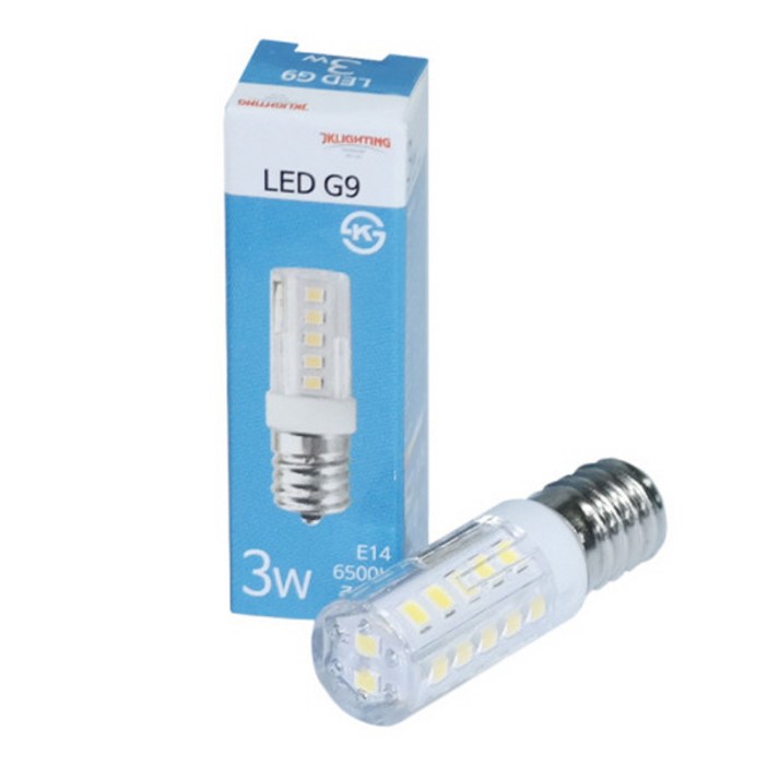 JK라이팅 LED G9 할로겐램프220V 3W E14E17