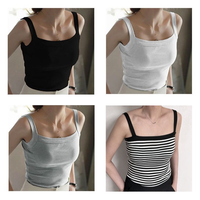 더잘 데일리 여성 무지 나시 6종세트 M3XL 4488