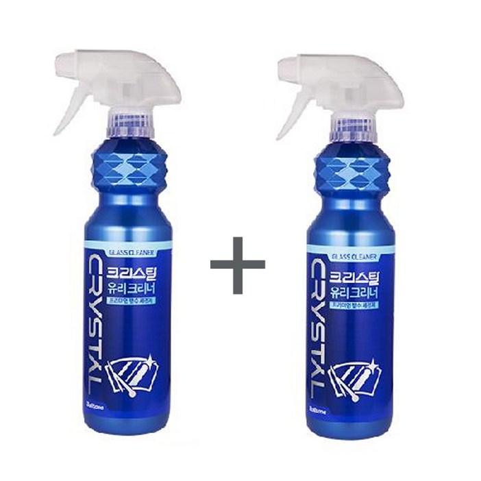 크리스탈 유리크리너 프리미엄 발수 세정제 500ml 2개입
