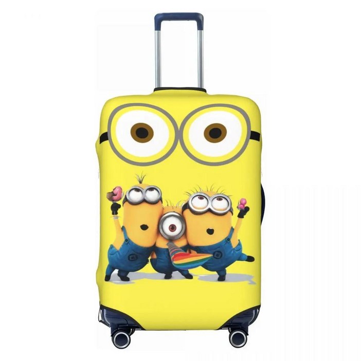 미니언 애니메이션 귀여운 수하물 커버 수호자 재미 있은 만화 여행 가방 보호
