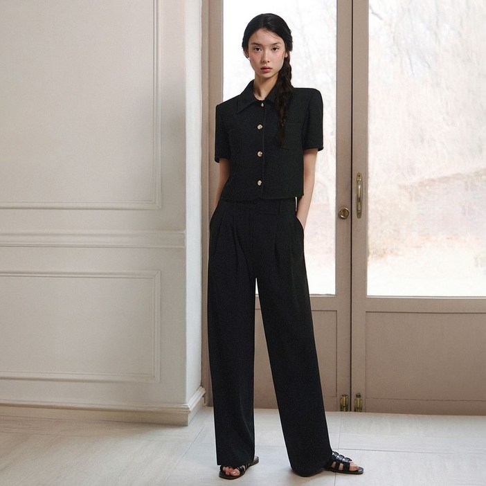 25 SS 투턱 와이드 팬츠 ITP4ZPT830 1455371