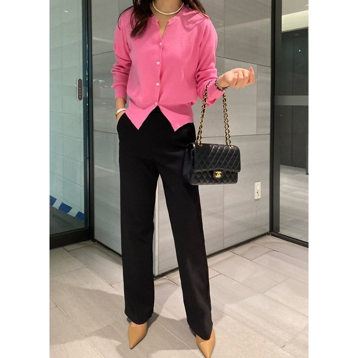 커즈업 여성용 밴딩 스판 슬랙스 봄옷 빅사이즈 슬렉스 팬츠 일자바지