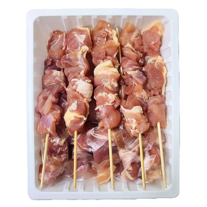 꼬치마트 닭다리살 순살닭꼬치 20cm*50 15개입 공장직영, 15개, 50g