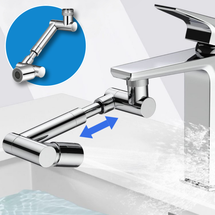 살림결 워터탭 1440도 각도조절 듀얼분사 수도꼭지 회전