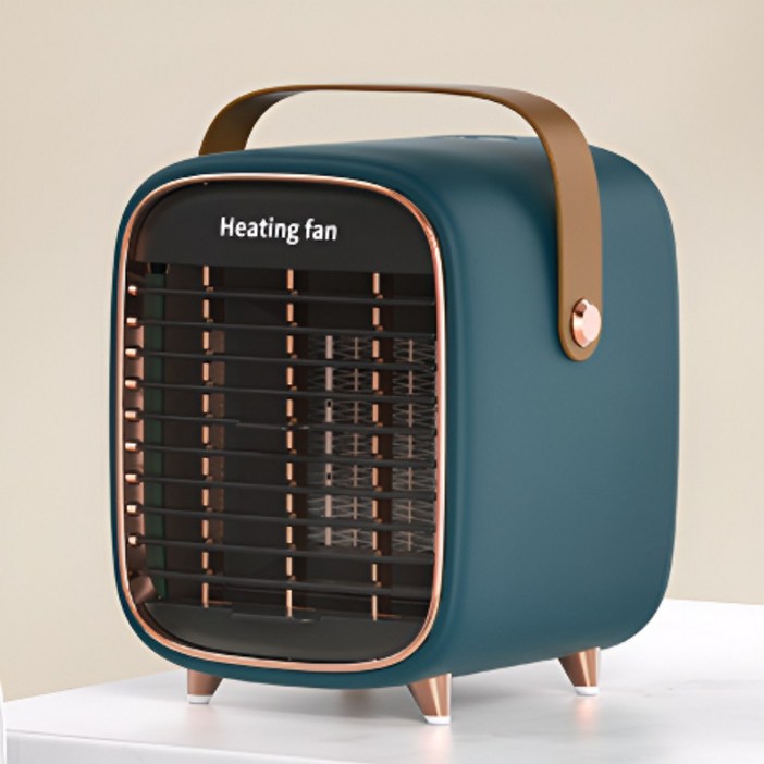 비바영 PCT 저소음 미니온풍기 책상 사무실 욕실 캠핑용 넘어지면 자동 전원차단 전기히터