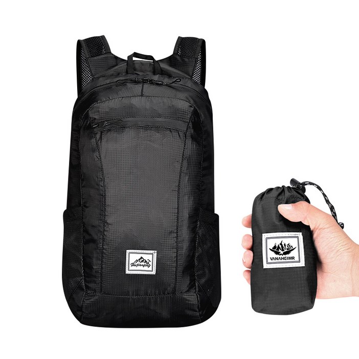 초경량 접이식 포켓 백팩 아웃도어 기능성 등산 가방 방수배낭 20L 엄선라이프