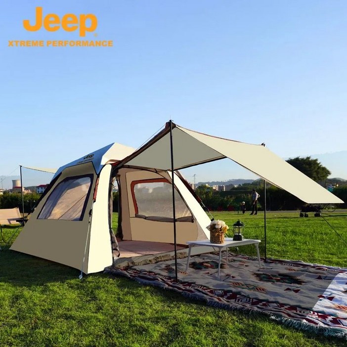 Jeep 네이처하이크 백패킹 차박텐트, 리빙쉘 도킹 차박도킹텐트 네이처하이크텐트 노르디스크 거실형텐트