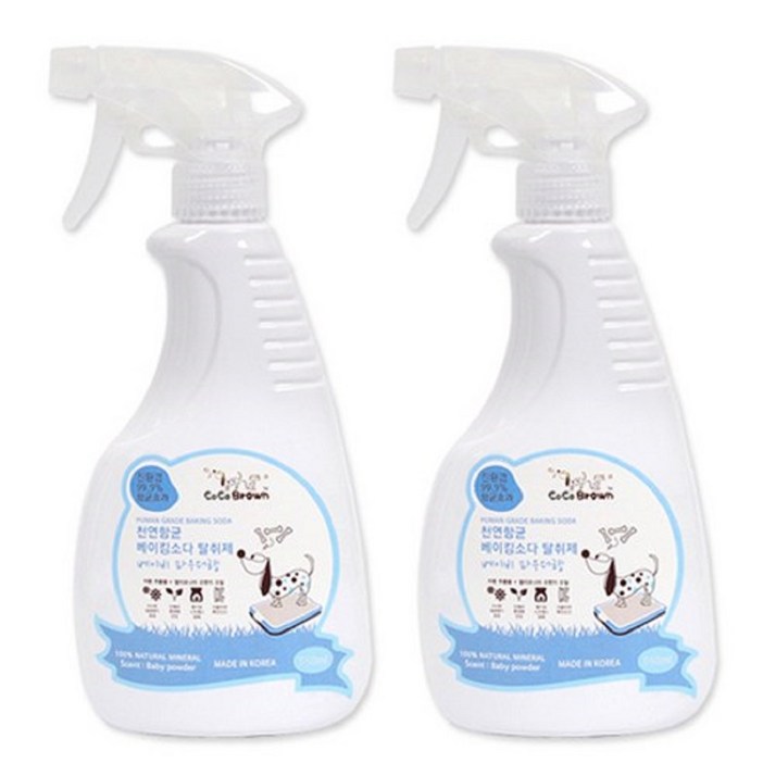 코코브라운 베이킹소다 천연항균 탈취제 베이비파우더 550ml, 2개