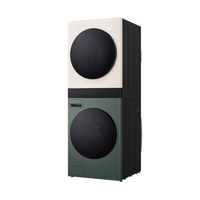 LG전자 LG전자 트롬 AI 오브제컬렉션 워시타워 25kg+25kg WA2525GEHF 네이처베이지+네이처그린 / GG