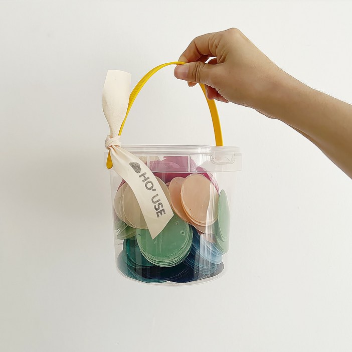 22HO0029호유즈어린이집 낱개자개 구디백원형레인보우M