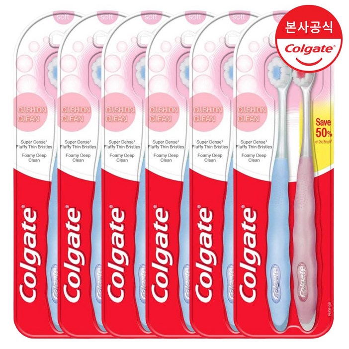 콜게이트 쿠션 클린 칫솔 랜덤발송 콜게이트 쿠션 클린 칫솔 랜덤발송