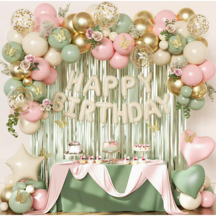 보미프 풍선 파티 생일 이벤트 장식 파티 패키지 세트