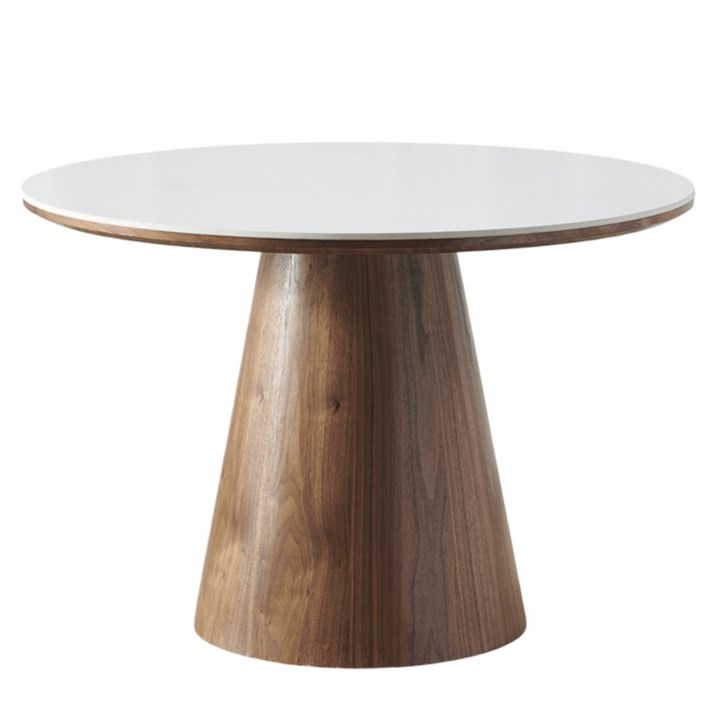 트리몬 TM03 포세린 오크 월넛 원형 750 850 1000 1100 1200 세라믹식탁, 월넛진한색, 5인용