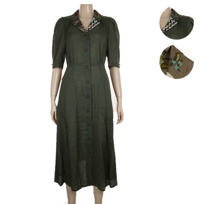 비꼴리끄 b222wo1130480개더숄더 슬림 롱 원피스