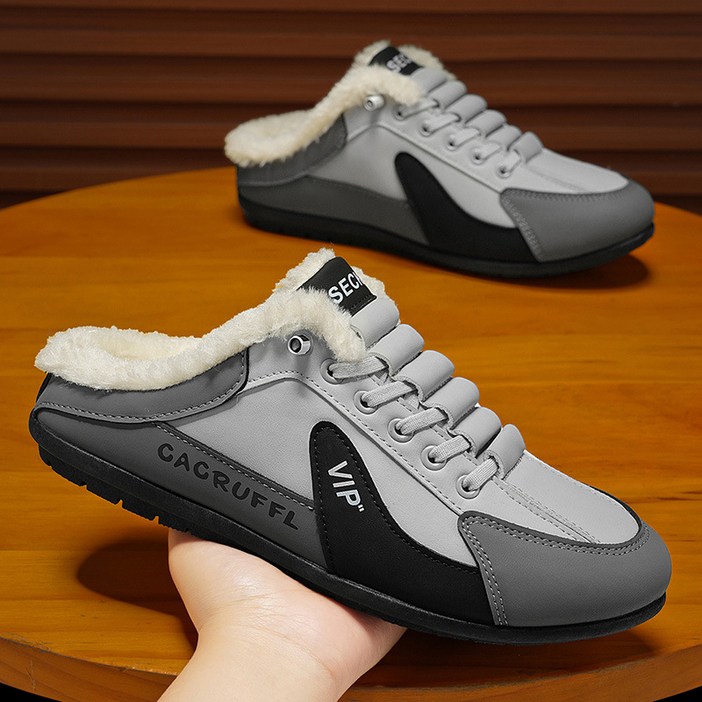 남성 겨울 홈 기모 슬리퍼 남자 슬리퍼 사무실 슬리퍼 편안한 슬리퍼 세미 슬리퍼 여름 쿠션 아웃도어 샌들