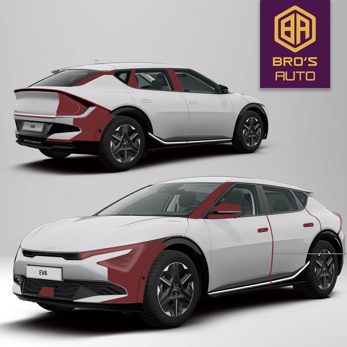 개별구매 EV6 페이스리프트 생활보호 PPF 필름 헤드라이트 전방센서 등등