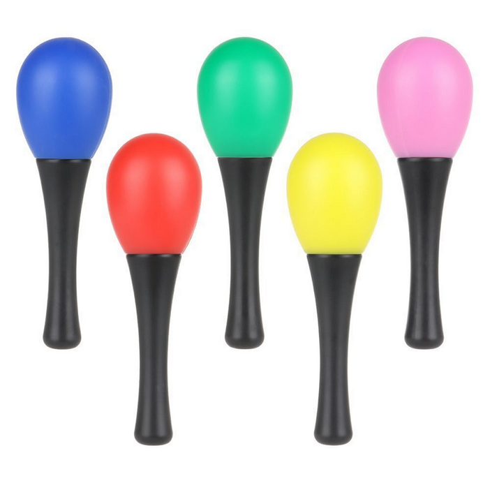 BGM 마라카스 악기 5개 파랑1개, 빨강1개, 초록1개, 노랑1개, 분홍1개