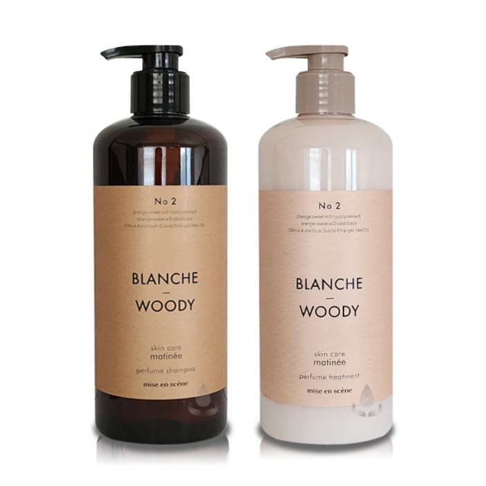 미쟝센 마티니 스킨케어 퍼퓸 샴푸  트리트먼트 블랑쉬앤우디 900ml