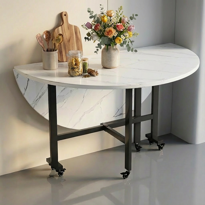 본옴므 확장형 접이식 이동 식탁 테이블