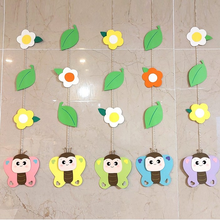 봄 완제품 나비모빌 어린이집 유치원 봄 새학기 환경구성 교실꾸미기