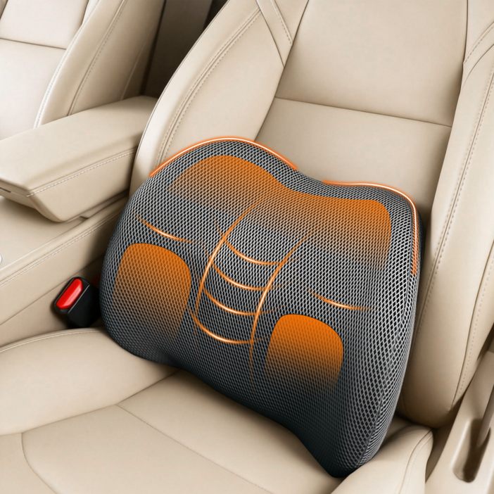 KEMEI 차량용 허리 지지 쿠션 메모리폼 운전석 사무실 겸용 요추쿠션