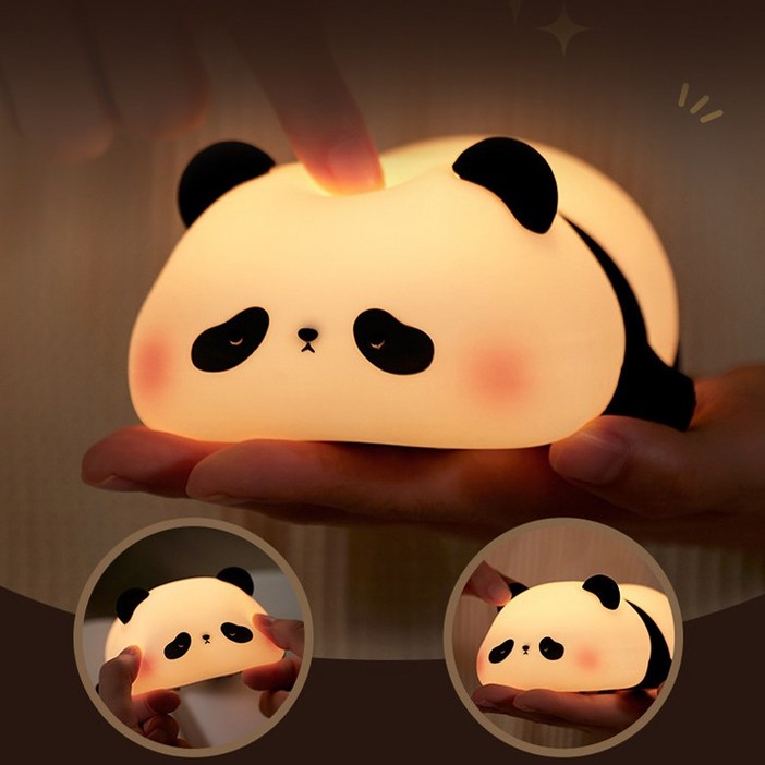 Keebright 판다 LED 무드등 타이머 수면등 터치 센서 취침등 귀여운 침대 옆 램프
