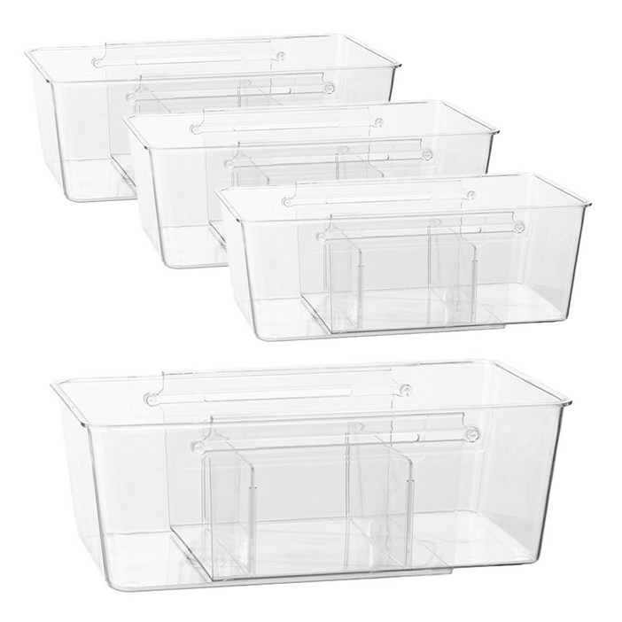 풀라이프 11 투명 길이조절 칸막이 정리함