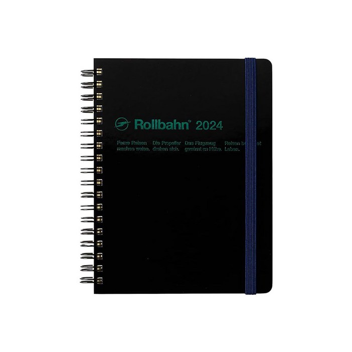 (국내배송) Rollbahn 롤반 롤번 클래식 2024 다이어리 L, 블랙