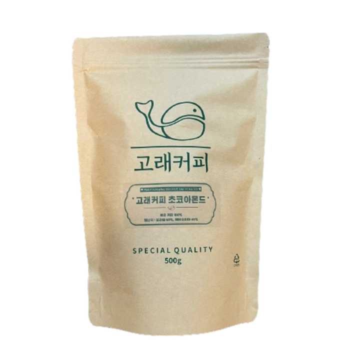 고래커피 초코아몬드 홈카페 원두납품, 커피메이커, 500g, 1개