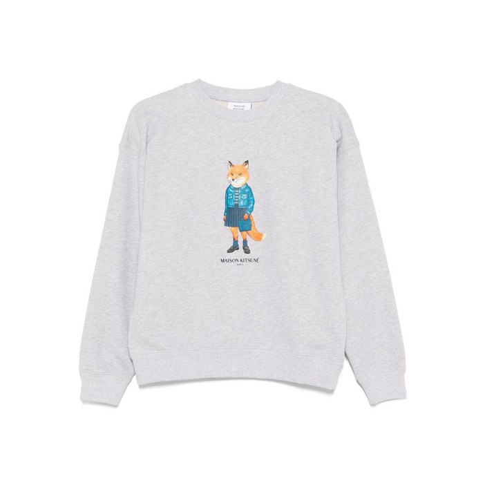 메종키츠네 드레스드 폭스 프린트 스웨트셔츠